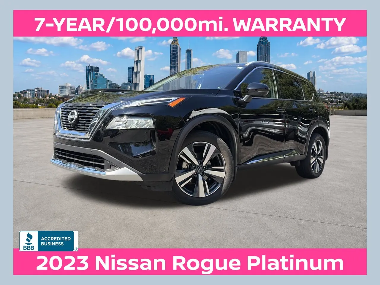 Black 2023 Nissan Rogue Platinum for sale in Marietta, GA