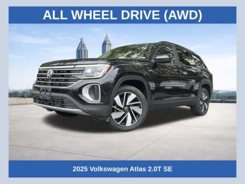 Black 2025 Volkswagen Atlas 2.0T SE w/Technology for sale in Marietta, GA