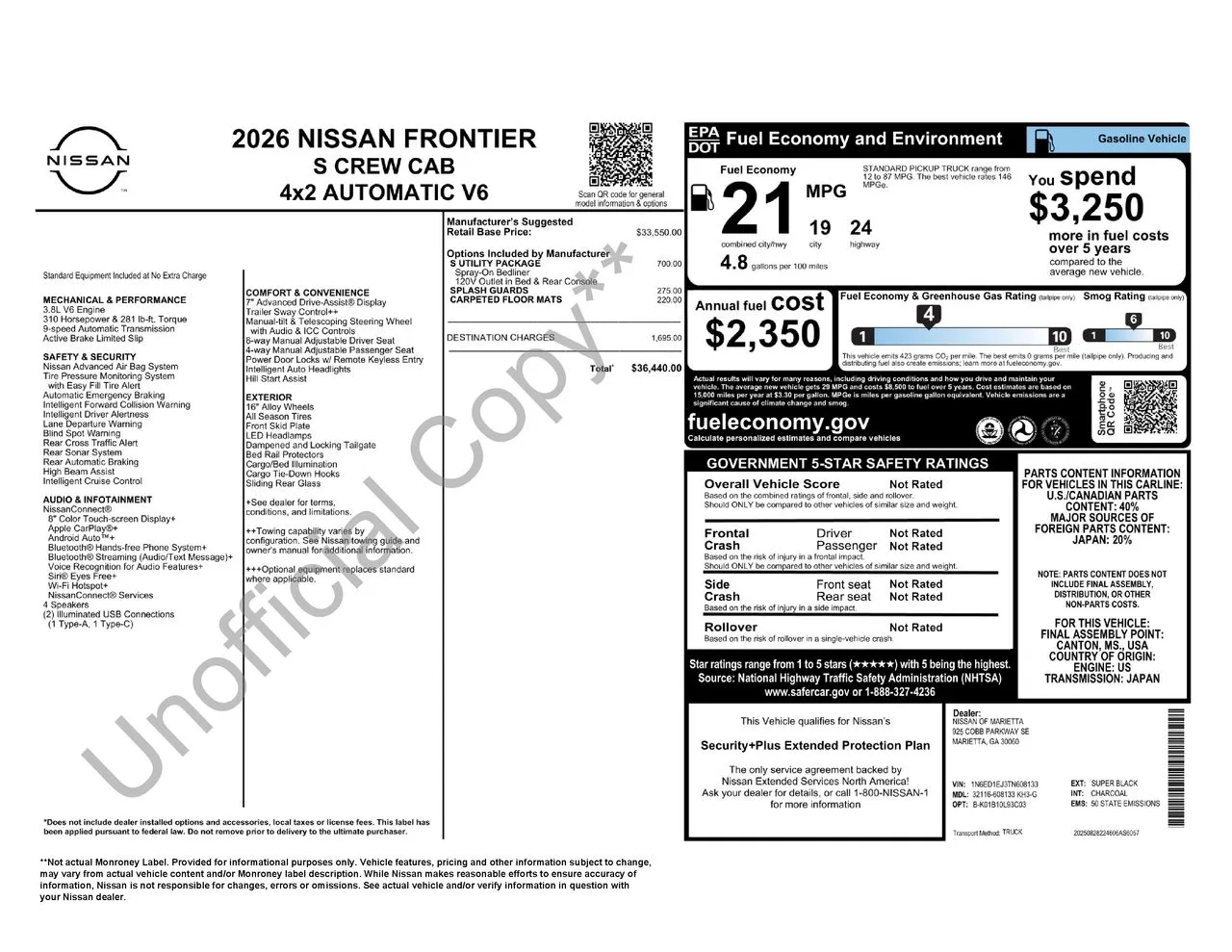 2026 Nissan Frontier S - Photo 27
