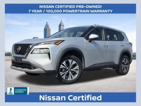 Silver 2022 Nissan Rogue SV for sale in Marietta, GA