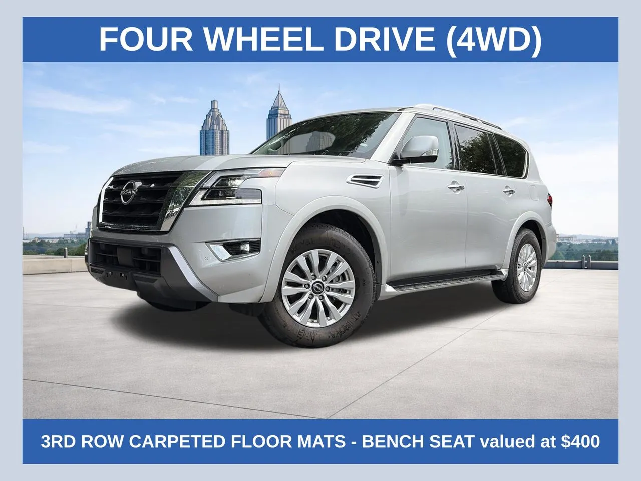 Silver 2024 Nissan Armada SV for sale in Marietta, GA