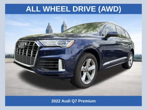Blue 2022 Audi Q7 55 Premium for sale in Marietta, GA