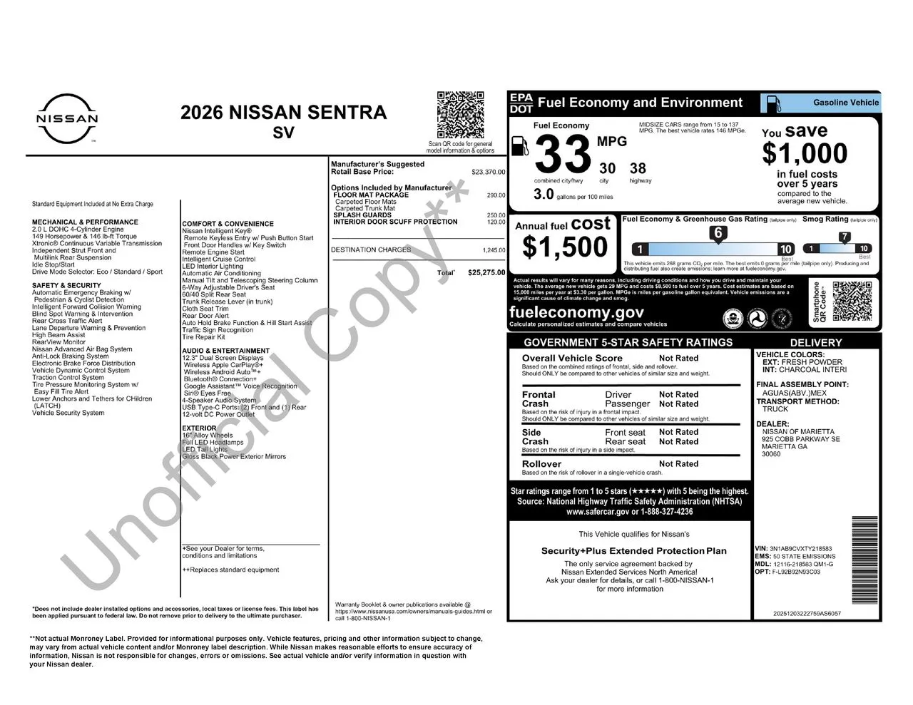 2026 Nissan Sentra SV - Photo 18