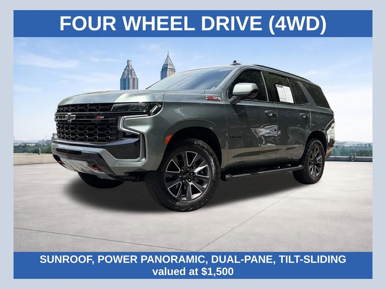 Silver 2023 Chevrolet Tahoe Z71 for sale in Marietta, GA