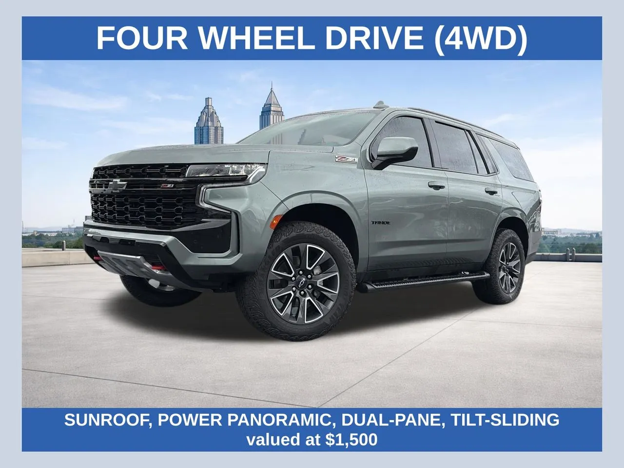 Silver 2023 Chevrolet Tahoe Z71 for sale in Marietta, GA