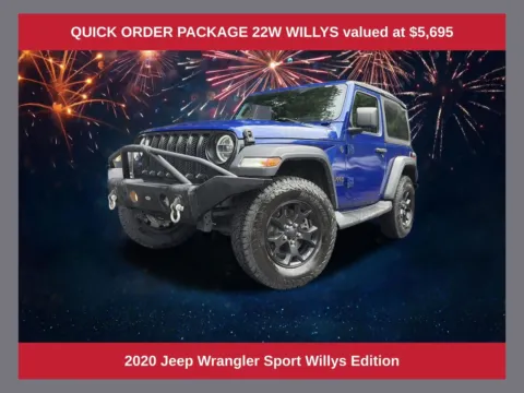 Blue 2020 Jeep Wrangler Sport for sale in Marietta, GA