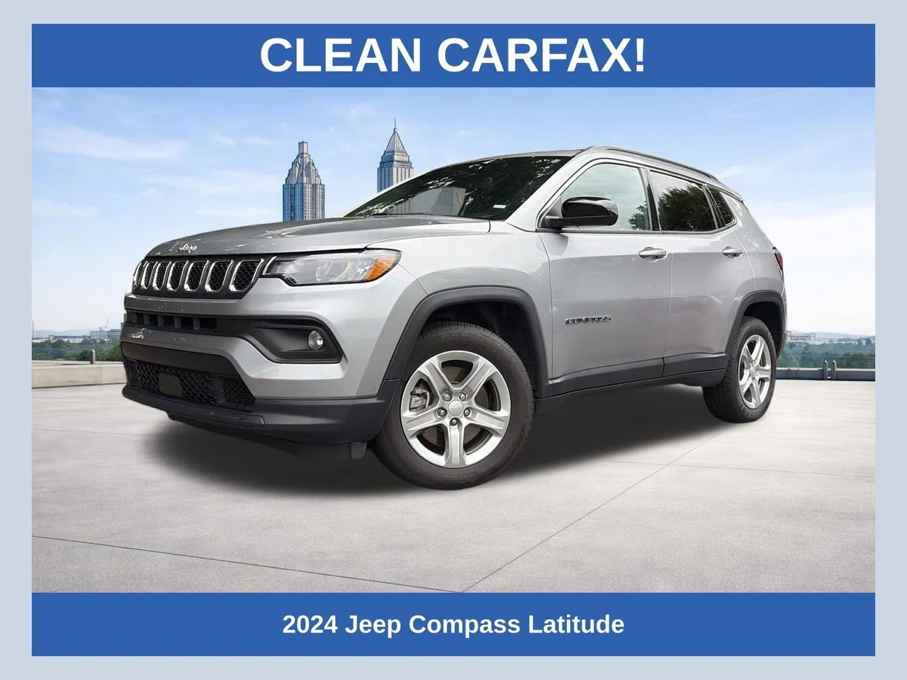 Silver 2024 Jeep Compass Latitude for sale in Marietta, GA
