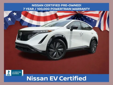 White 2024 Nissan Ariya PLATINUM+ e-4ORCE for sale in Marietta, GA