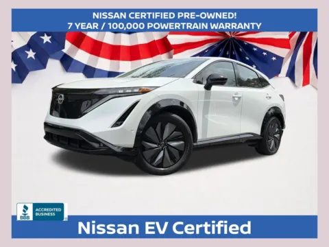 White 2024 Nissan Ariya PLATINUM+ e-4ORCE for sale in Marietta, GA