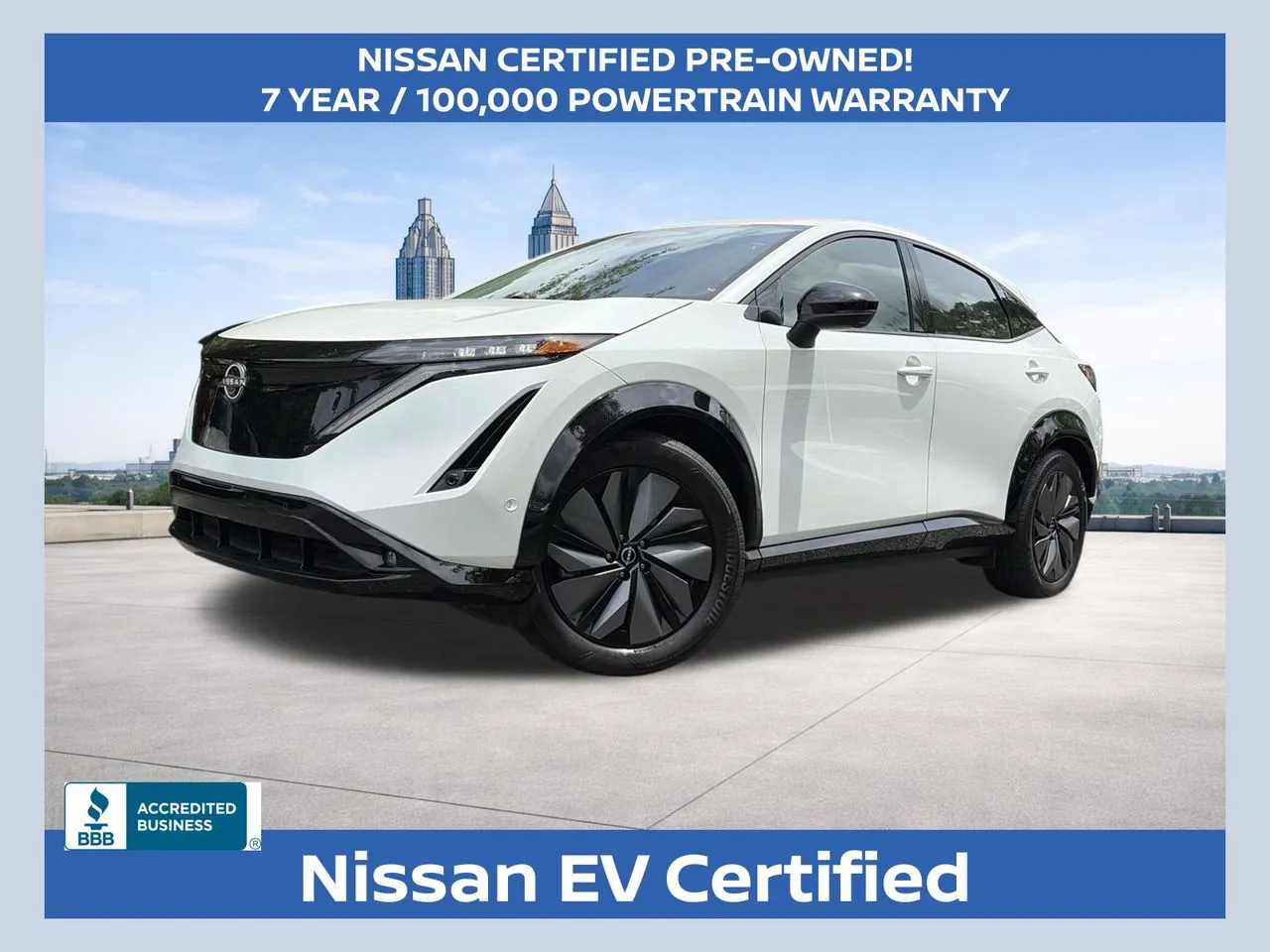 Used 2024 Nissan ARIYA Platinum+ with VIN JN1DF0CD1RM732158 for sale in Marietta, GA