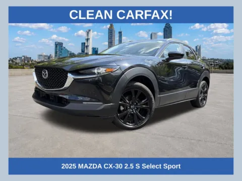 Black 2025 Mazda CX-30 2.5 S Select Sport for sale in Marietta, GA