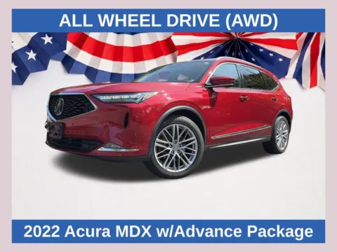 Red 2022 Acura MDX Advance for sale in Marietta, GA