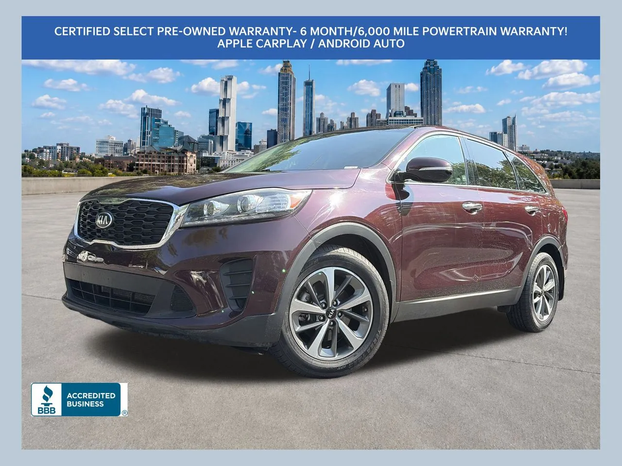 Red 2020 Kia Sorento LX for sale in Marietta, GA