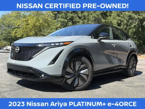 Black 2023 Nissan Ariya PLATINUM+ e-4ORCE for sale in Marietta, GA