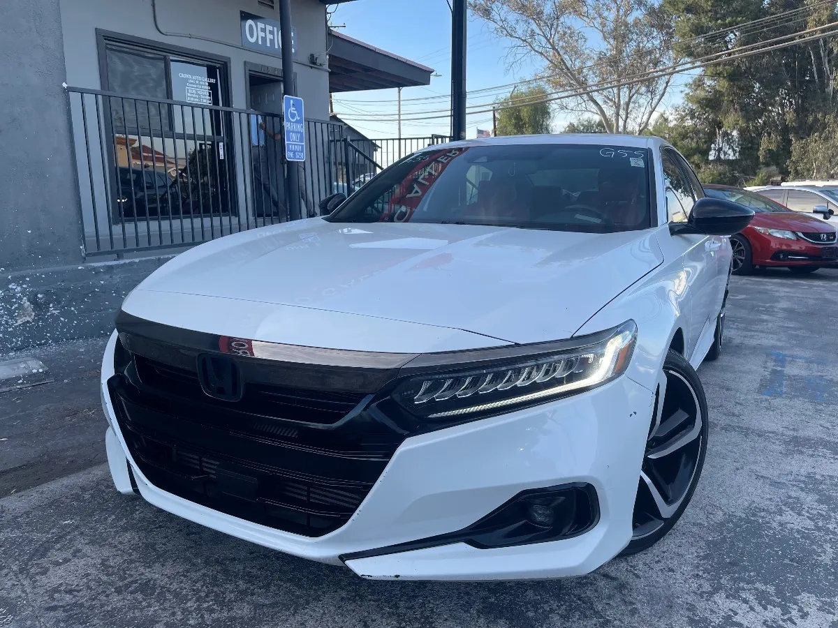 White 2022 Honda Accord Sedan Sport for sale in Corona, CA