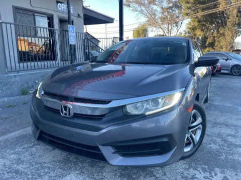 Gray 2016 Honda Civic Sedan LX for sale in Corona, CA