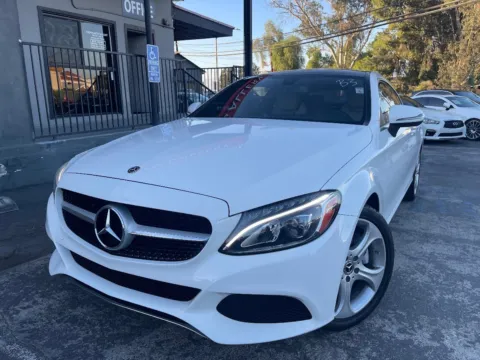 White 2017 Mercedes-Benz C-Class C 300 Coupe for sale in Corona, CA