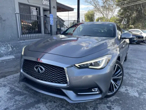 Silver 2017 INFINITI Q60 2.0t Premium for sale in Corona, CA