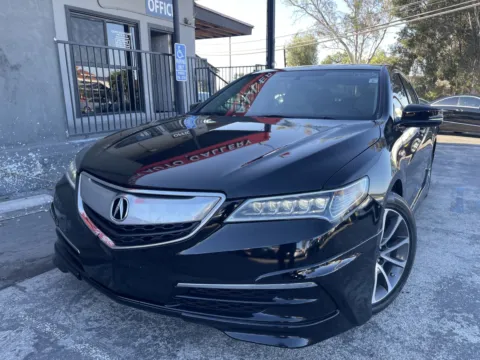 Black 2015 Acura TLX V6 for sale in Corona, CA