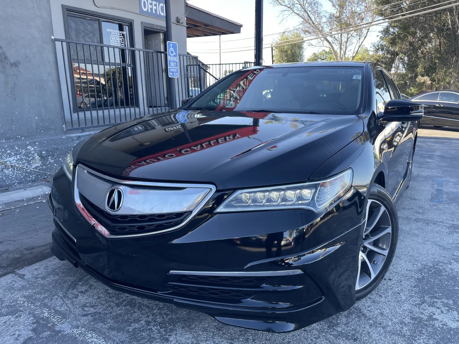 Black 2015 Acura TLX V6 for sale in Corona, CA
