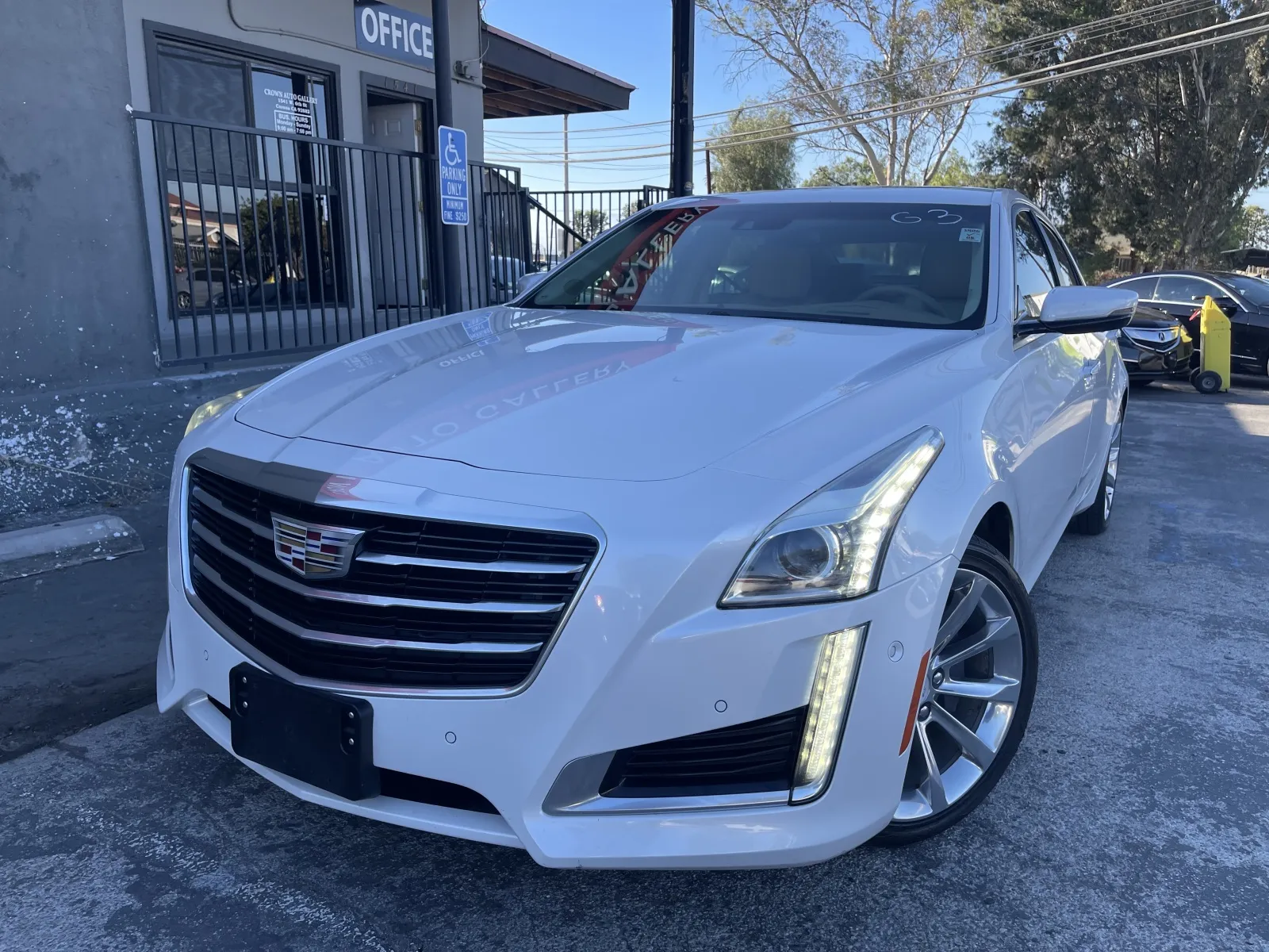 White 2016 Cadillac CTS 3.6L Premium Collection for sale in Corona, CA