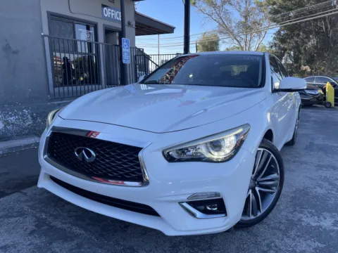 White 2018 INFINITI Q50 3.0T Luxe for sale in Corona, CA