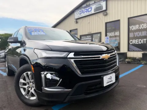 Black 2023 CHEVROLET TRAVERSE LS for sale in Crown Point, IN