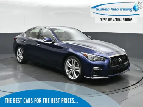 Blue 2021 INFINITI Q50 3.0t Signature Edition for sale in Norfolk, VA