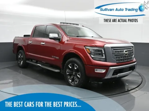 Red 2021 Nissan Titan Platinum Reserve for sale in Norfolk, VA