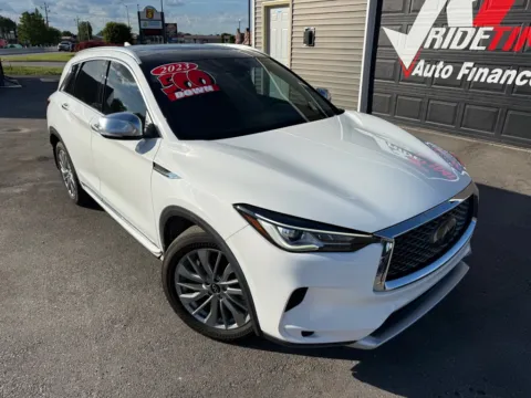 Photos of 2023 INFINITI QX50 LUXE for sale in Crown Point, IN at Ride Time Auto Finance Crown Point
