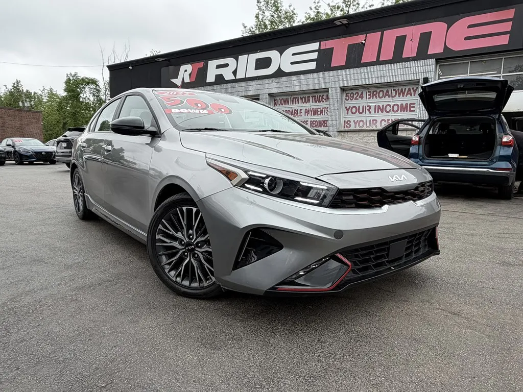 Gray 2022 KIA FORTE GT-LINE for sale in Merrillville, IN