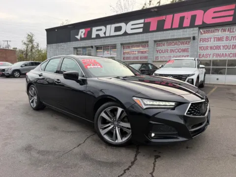 Black 2021 ACURA TLX SH-AWD W/ADVANCE for sale in Merrillville, IN