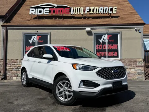 White 2024 FORD EDGE SEL-AWD for sale in Merrillville, IN
