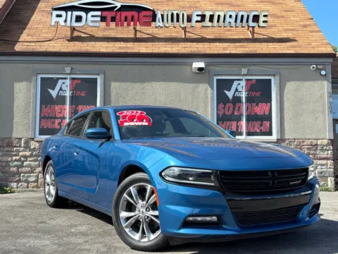 Blue 2022 DODGE CHARGER SXT-AWD for sale in Merrillville, IN