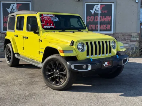 Photos of 2023 JEEP WRANGLER SAHARA 4XE for sale in Merrillville, IN at Ride Time Auto Finance Merrillville