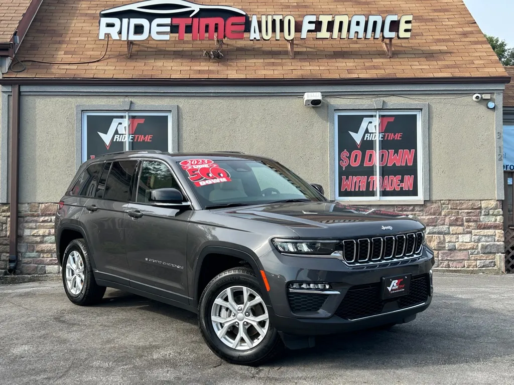 Gray 2023 JEEP GRAND CHEROKEE LIMITED for sale in Merrillville, IN