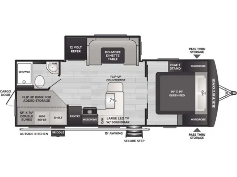Photos of 2026 Keystone RV PASSPORT 229BH for sale in Gulfport, MS at County Line Campers