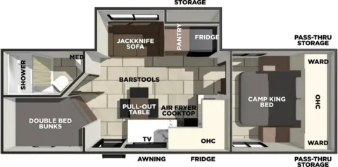 Photos of 2025 PRIME TIME TRACER 250BHS for sale in Gulfport, MS at County Line Campers