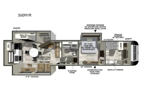 Photos of 2027 Forest River IMPRESSION 360MYR for sale in Gulfport, MS at County Line Campers