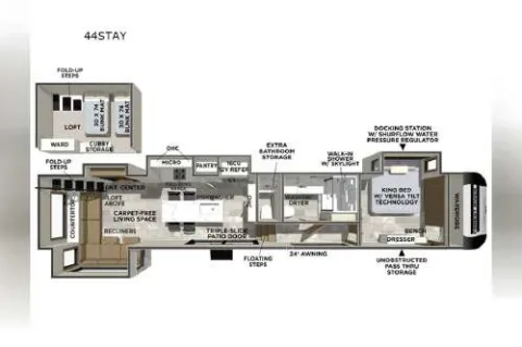 Photos of 2027 Forest River IMPRESSION 44STAY for sale in Gulfport, MS at County Line Campers