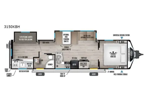 Another view of 2027 East To West ALTA 3150KBH for sale in Gulfport, MS at County Line Campers