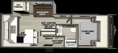 Photos of 2027 Forest River AVENGER 25RKM for sale in Gulfport, MS at County Line Campers
