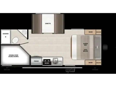 Photos of 2027 Forest River AVENGER 17DBX for sale in Gulfport, MS at County Line Campers