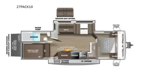 Unknown 2022 Forest River Cherokee Wolf Pack 27PACK10 for sale in Sulphur Springs, TX