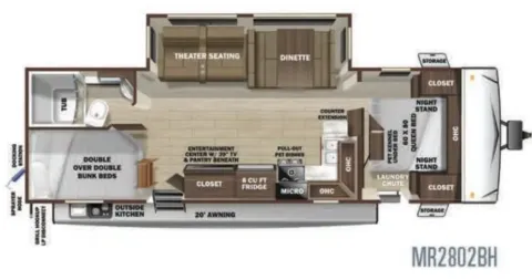Unknown 2020 Highland Ridge Mesa Ridge Lite 2802BH for sale in Sulphur Springs, TX