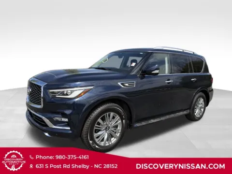 Blue 2021 INFINITI QX80 LUXE for sale in Shelby, NC
