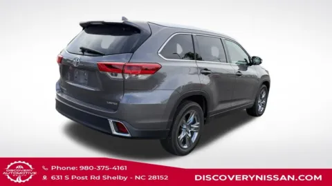 Another view of 2018 Toyota Highlander Limited Platinum for sale in Shelby, NC at Discovery Nissan