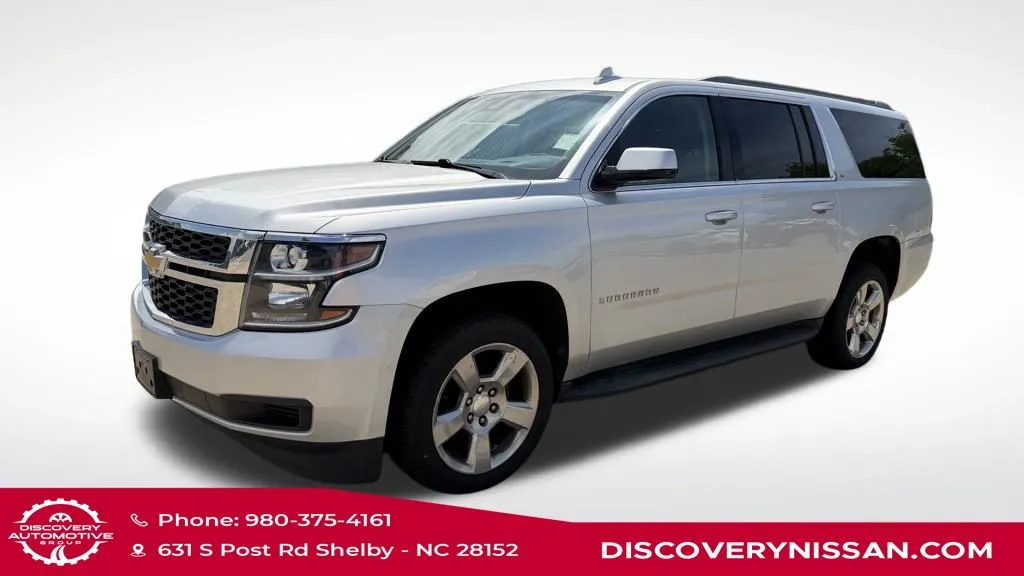 Silver 2017 Chevrolet Suburban LT for sale in Shelby, NC