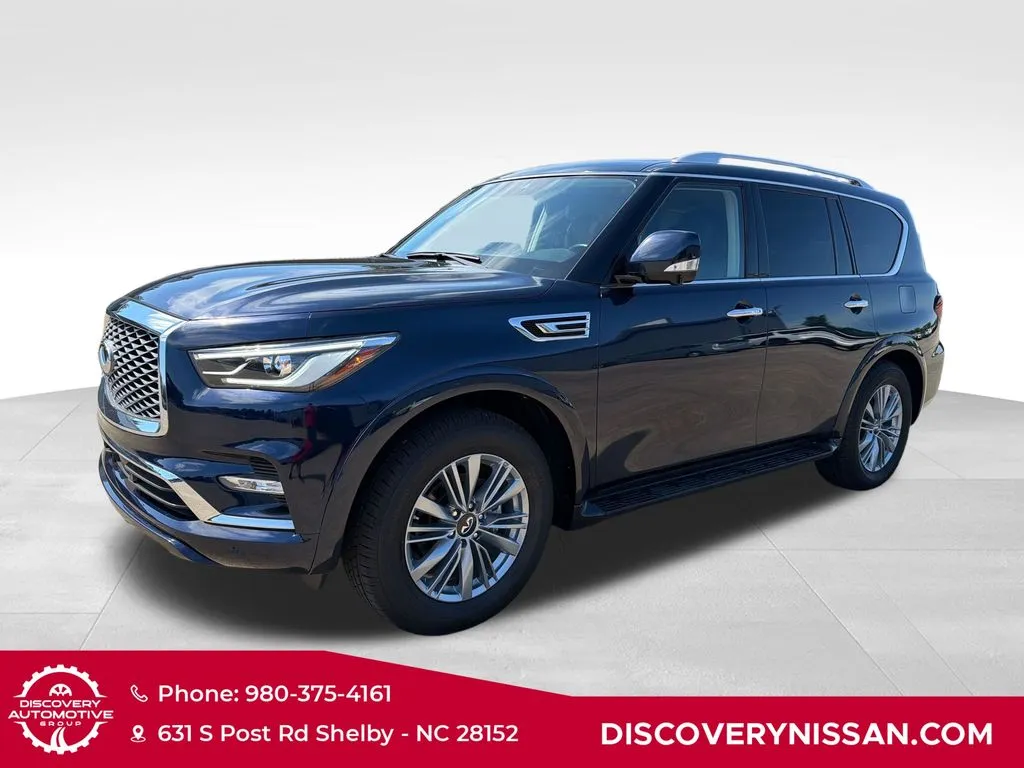 Blue 2024 INFINITI QX80 LUXE for sale in Shelby, NC
