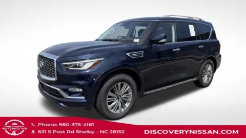 Blue 2024 INFINITI QX80 LUXE for sale in Shelby, NC